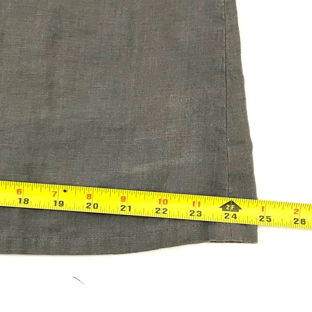 Love to Love You Pink and Gray Color Block Sleeveless Linen Pocket Shirt Medium - Picture 5 of 5